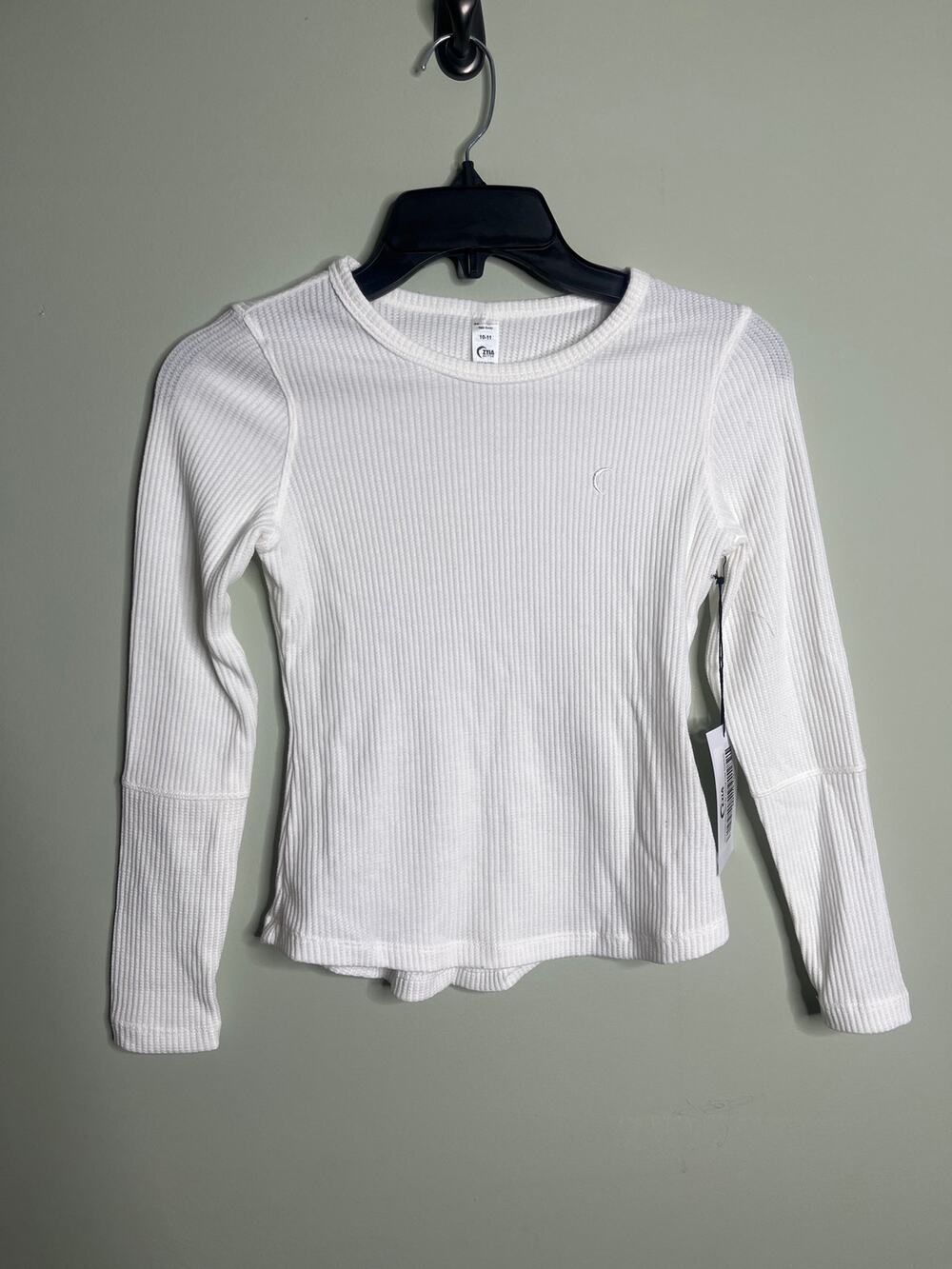 Zyia Active Girls White Thermal Long Sleeve Medium